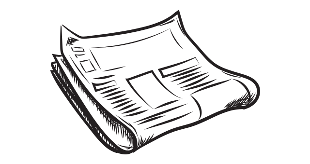 illustratie van een krant